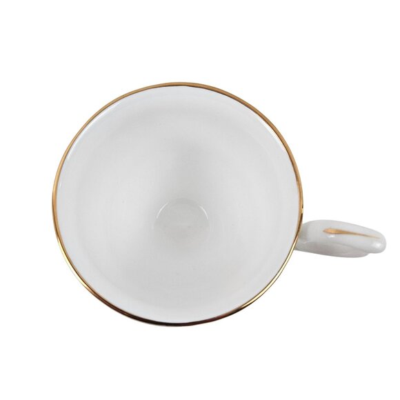 Royal Nobilta Fine Bone China Teacup Saucer Set Fruit Design England Vintage - Picture 8 of 9